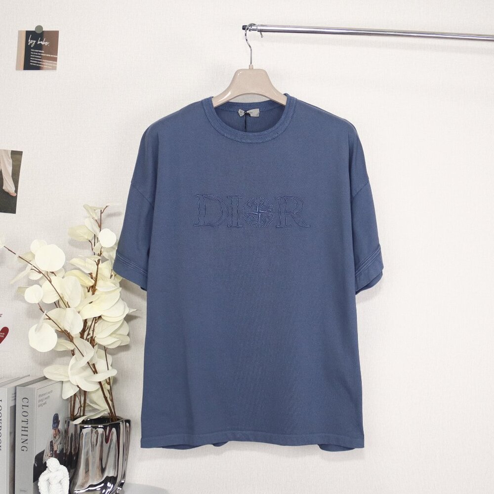 Stone Island X Dior co-branded embroidered logo short sleeves Size L